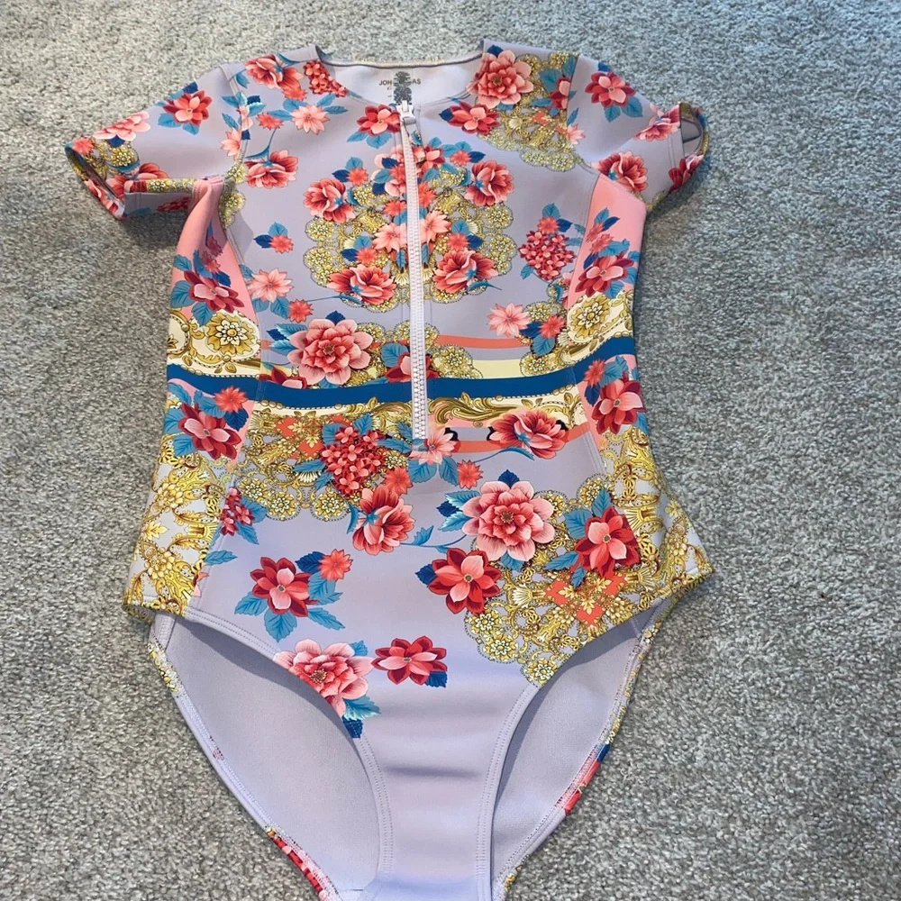 Johnny Was Japer Neoprene One-Piece swimsuit - Picture 2 of 6